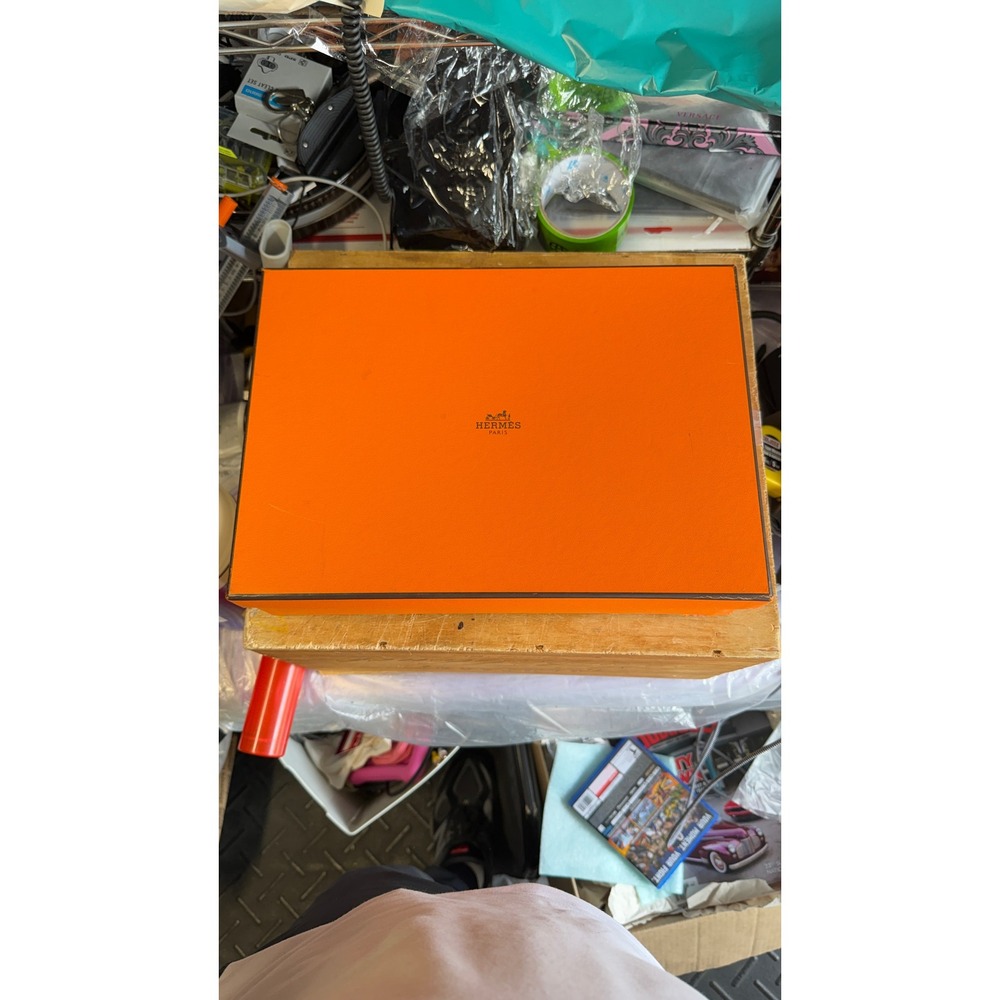 Hermes Paris Orange Signature Storage Box‎ Empty Luxury Gift Box 13.5x9.5x3.5